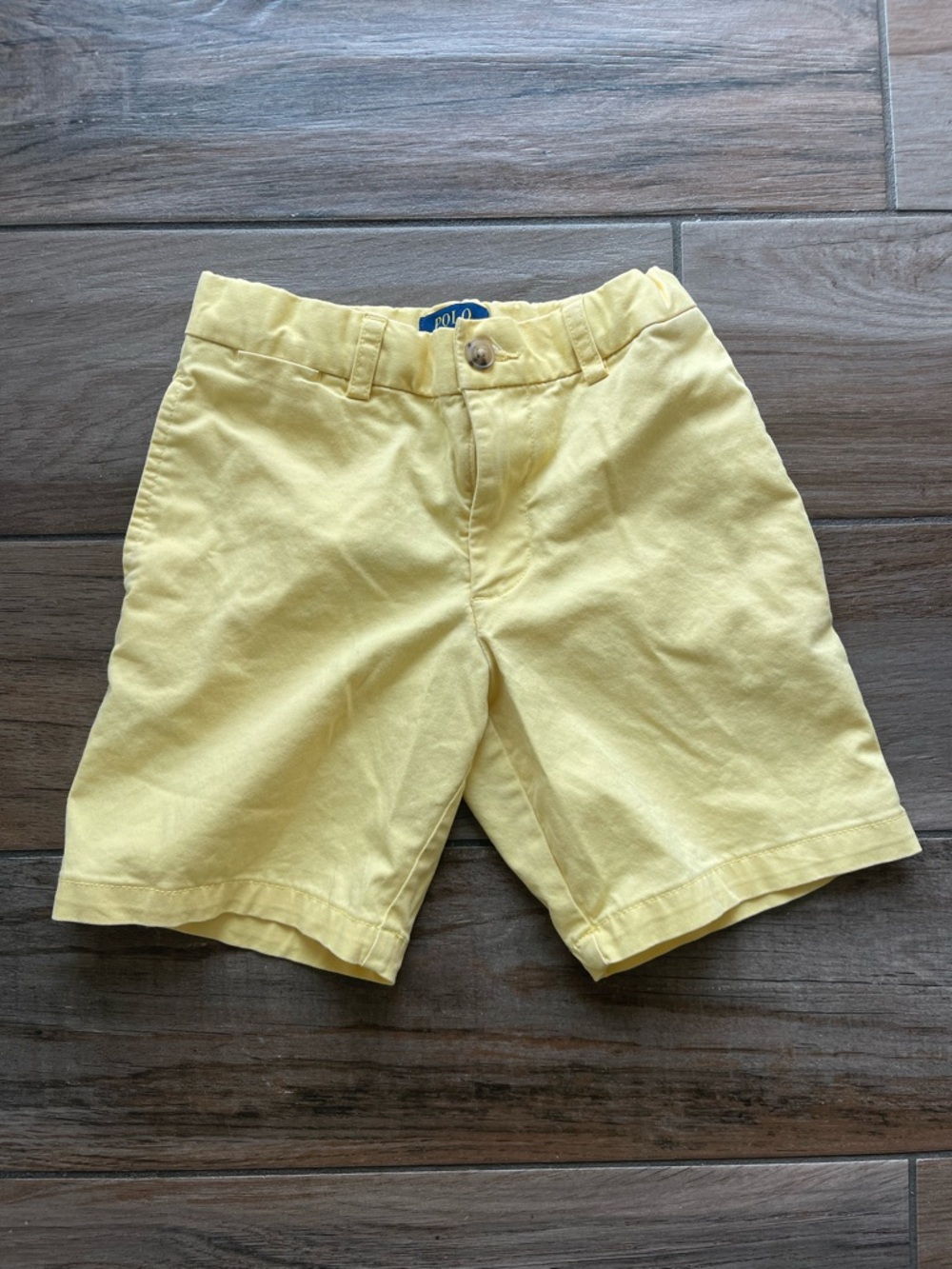 Polo by Ralph Lauren Men's Yellow Flat Front Chino Shorts